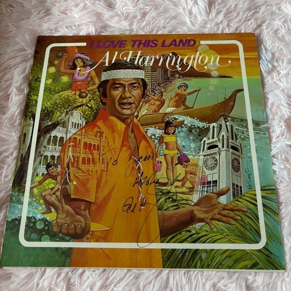I Love This Land Vinyl Record Al Harrington Signed Album Vintage